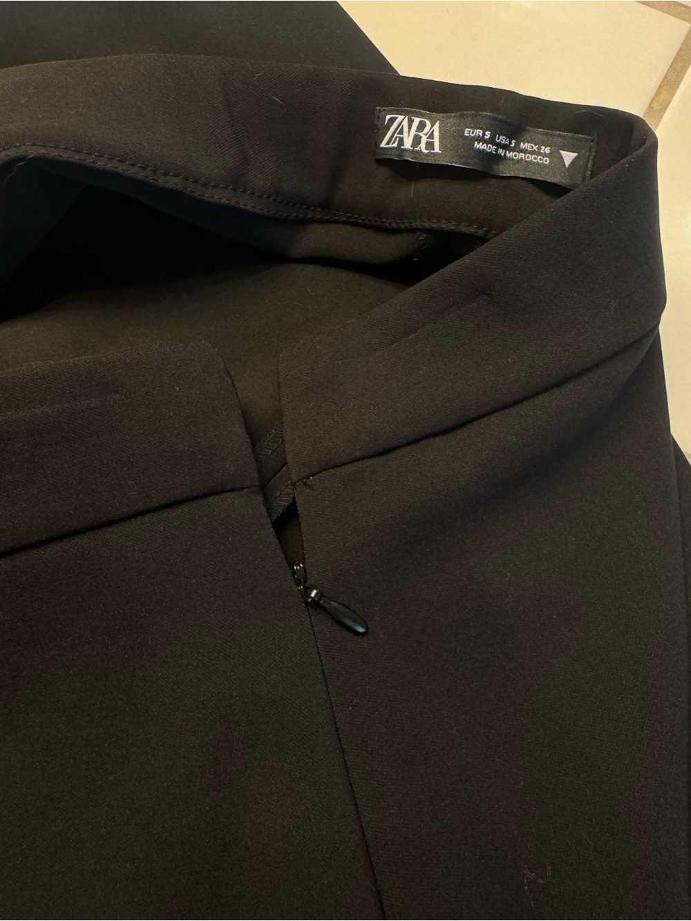 Zara Black Shirt with Crystal Chevron Trim - Picture 3 of 5
